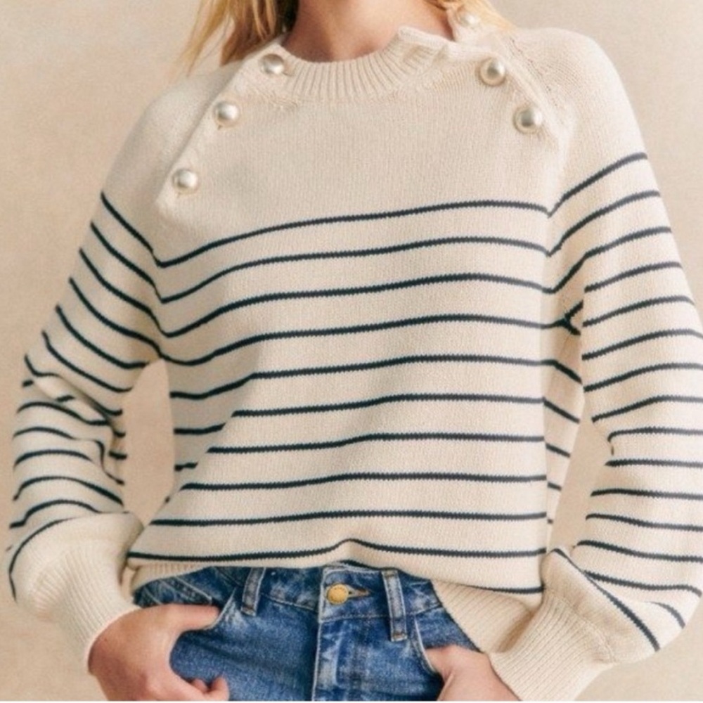 Sézane Loélie Cotton Sweater - Size M